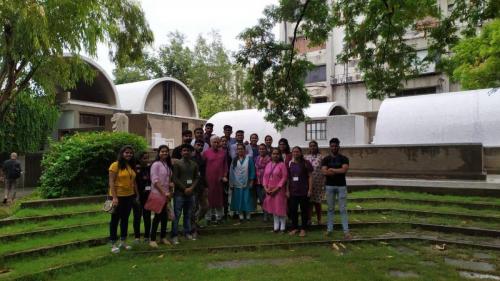 Fourth year students at 'Sangath'